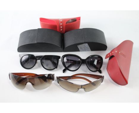 Designer Sunglasses / Glasses Inc Prada, Cases x 4