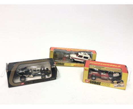 CORGI MODEL OF A POLICE 'VIGILANT' RANGE ROVER, no. 461; along with a Corgi T.s.9B Team Surtees no. 153 and a Corgi John Play