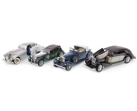 SPOT-ON BY TRI-ANG 4.5 LITRE BENTLEY MODEL CAR, with driver; along with a collection of various classic model vehicles, of si