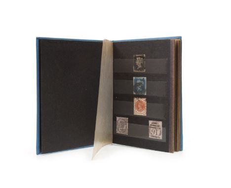VICTORIAN STAMPS, contained in one small album, including a Penny Black with light Maltese Cross, also a Tuppeny Blue