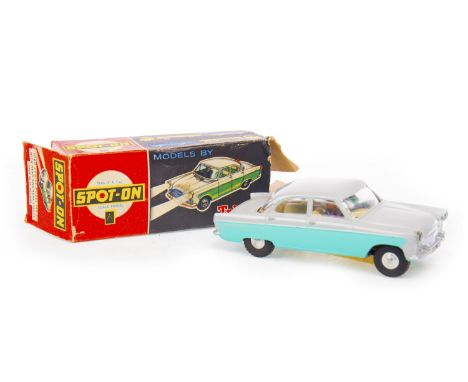 SPOT-ON BY TRI-ANG SCALE MODEL FORD ZODIAC MODEL CAR, in grey and blue, in box