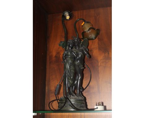 A FIGURATIVE TABLE LAMP