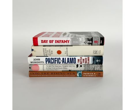 This lot includes five books focusing on the Pacific Theater of World War II, covering key battles, firsthand accounts, and m