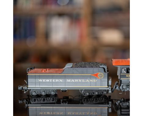 This is a meticulously crafted MTH Rail King 2-8-0 H-9 Consolidation Steam Engine, representing Western Maryland Railroad's l