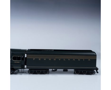 A limited-edition ALCO Models Pennsylvania 3768 Streamline steam locomotive and tender set. Manufactured by Samhongsa in Kore