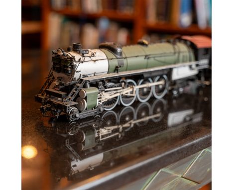A meticulously crafted Sunset Models 3rd Rail Division brass model of the Great Northern S-2 4-8-4 steam locomotive #2558. Th