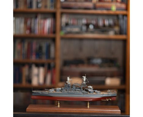 This listing features an expertly crafted scale model of the USS Arizona, a Pennsylvania-class battleship famously remembered