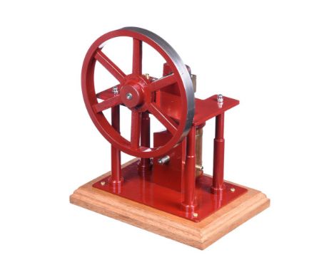 A well-engineered freelance model of an over-crank live steam engine, built by Mr D Russell of Fraserburgh, the single oscill
