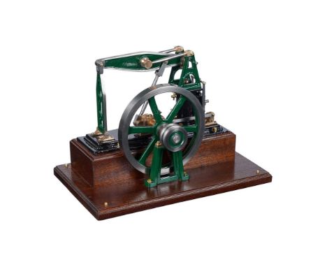 An exhibition standard model of a grass-hopper beam engine, built by Mr G Emery of Worcestershire and based on a Stuart Turne