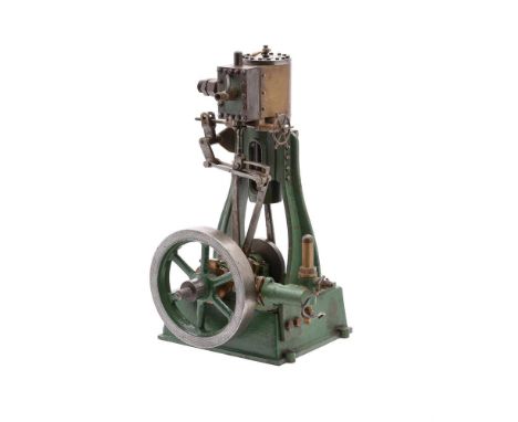 A well-engineered model of a H Clarkson & Son of York vertical single cylinder steam engine. The single cylinder with 2 inch 