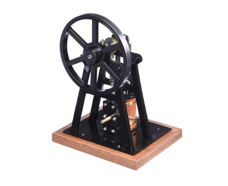 A well-engineered model of an over-type vertical steam engine, built by Mr D Russell of Fraserburgh to his own design. The ov