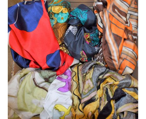 Ladies Accessories - vintage silk scarves, Givenchy, Liberty, Molineux, Guy Laroche, Nina Ricci, Jean Louis Scherrer Paris, e