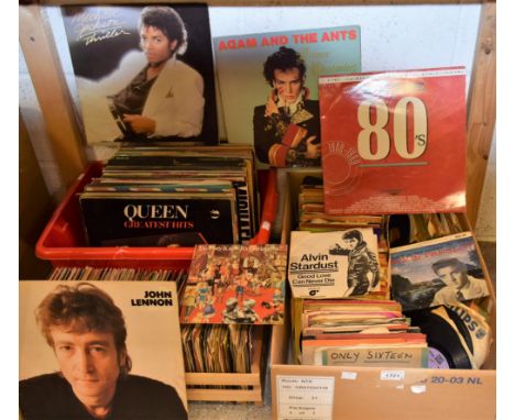 Vinyl Records - 45s, pop, assorted 1970's/80's, Culture Club, Bros, Tina Turner, Milli Vanilli, Bobby Brown; LPs. Michael Jac