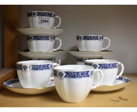 Royal Crown Derby - Milldale pattern tea cups and saucers