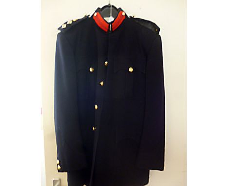 An Army No.2 'Blues' uniform, having Colonel rank badges and red tabs, together with an Army No. 4 Hot Weather uniform jacket