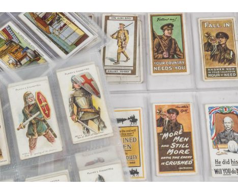 Cigarette Cards, Military, a collection of sets to name Wills Air Raid Precautions, Military Motors and Recruiting Posters, P