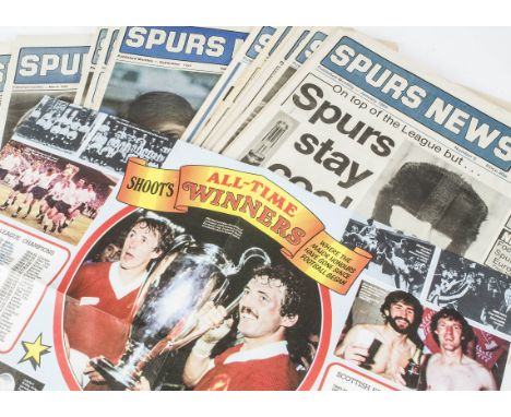 Tottenham Hotspur, 'a collection of memorabilia including four official calendars, 1983 (Villa &amp; Ardilles) 1984 (Perryman
