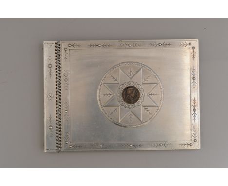 United Nations Refugee Relief Agency (UNRRA) 1943-1947, an aluminium-bound presentation album, with Latvian coin inset to cov