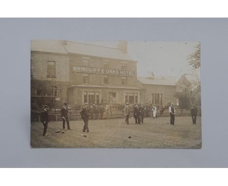 Postcards, RP Brincliffe Oaks Hotel, Nether Edge Road, Sheffield - bowling and large group (2), RP convalescing soldiers (1),