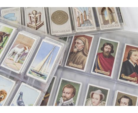 Cigarette Cards, Mixture, a collection of mixed genre sets to name, Ogdens Champions of 1936 and Optical Illusions, Mitchells