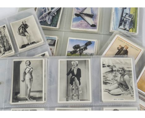Cigarette Cards, Mixture, a collection of larger size sets, to name, Copes Dickens Character Series, Churchman Modern Wonders