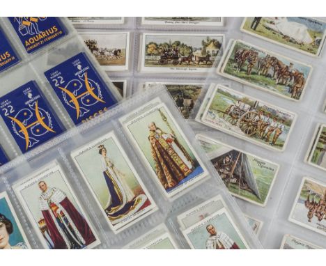 Cigarette Cards, Mixture, a collection of mixed genre sets to name, Mitchells Old Sporting Prints, Lewis Horoscopes, Players 