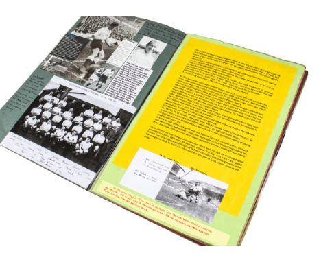 Tottenham Hotspur, a superb scrap book, very well presented, of the early days after the war chronicling the development thro