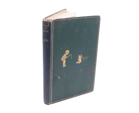 Milne, A. A. Winnie-the-Pooh, first edition, illustrated by E. H. Shepard, London: Methuen, 1926. Octavo, publisher's green c