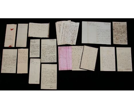 Royal Family. Autograph Letters Signed. An important collection of correspondence, comprising two ALS from Princess Charlotte