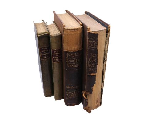 Roby, J. Traditions of Lancashire, in two volumes, 1829, octavo, woodcut illustrations and steel-engraved plates, title page 