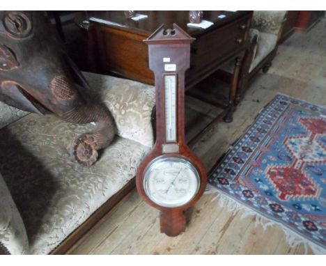 An early 19th century banjo barometer, 86cm.