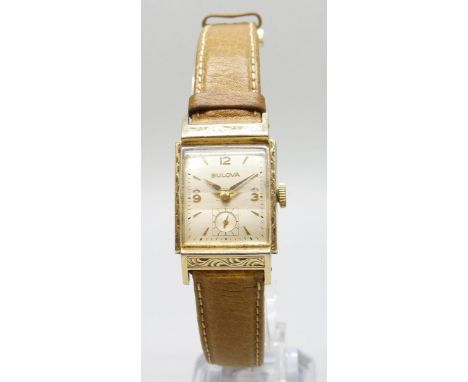 A Bulova wristwatch, case 22mm