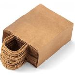500 PCS KRAFT PAPER BAGS 20X11X27CM WITH TWIST HANDLE