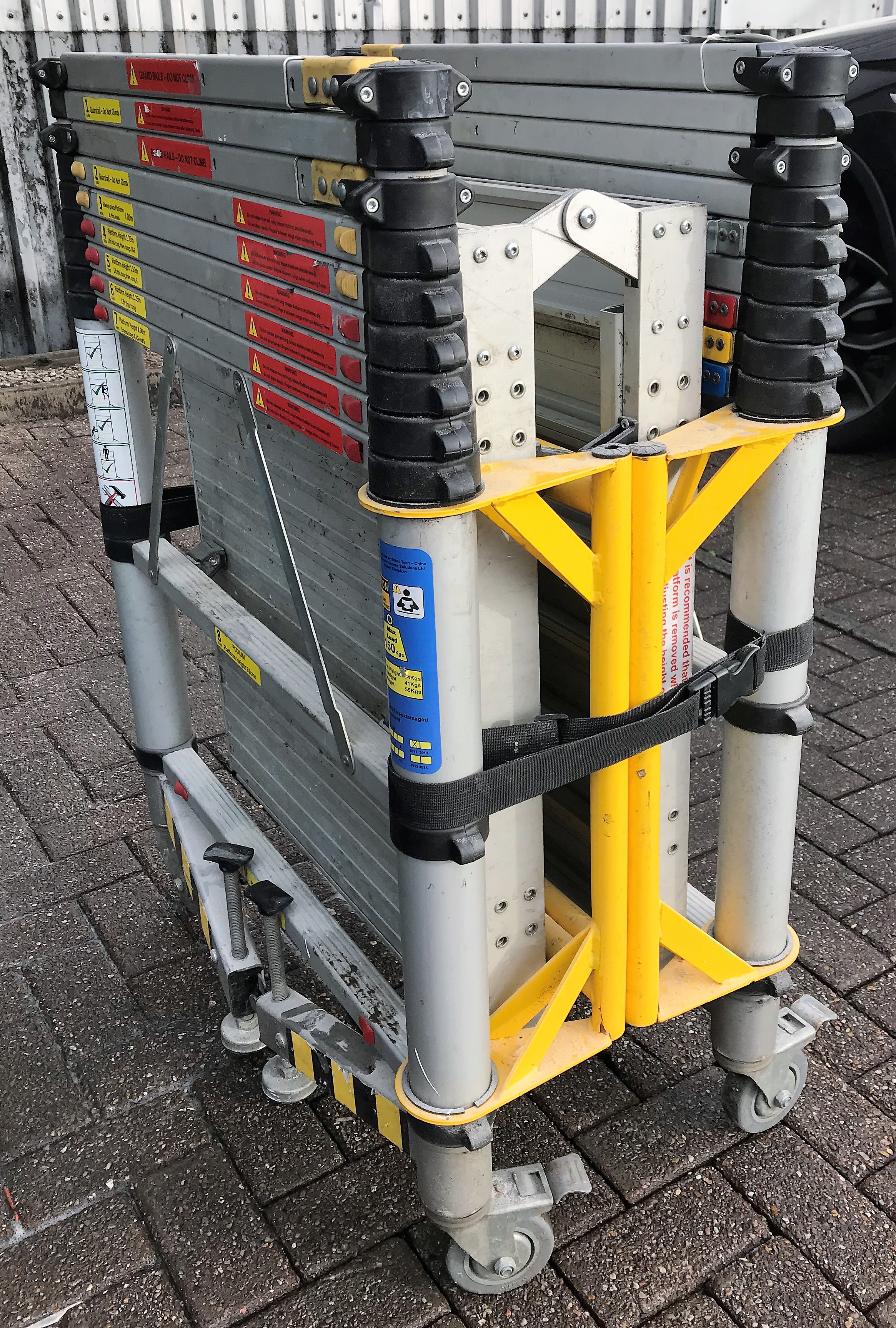 A Mobile Telescopic Access Platform, 2m max. platform height, 1400 x