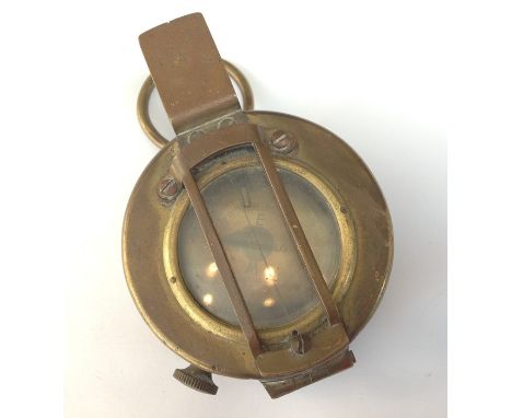 WW2 British Marching Compass Mils MkI dated 1939 maker marked TG &amp; Co Ltd, London, Serial number No B13115. Working order