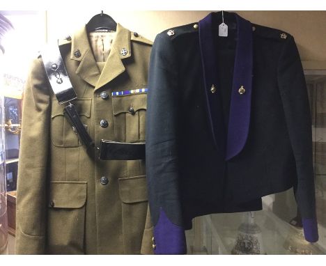 British Army Royal Army Chaplains Department Major's Service Dress Jacket with all buttons and medal ribbon bar for NATO Koso