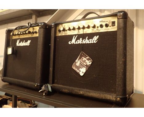 Pair of Marshall MG series fifteen CDR speaker amps CONDITION REPORT: This item has been PAT tested and has PASSED. This does