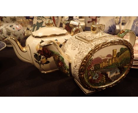 Two Sadler ceramic teapots