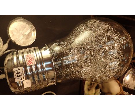 Kuehne and Nagol large light bulb hanging lamp new and boxed H: 50 cm 