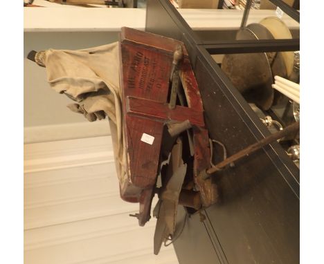 The Aero vintage fiddle broadcast seed spreader 