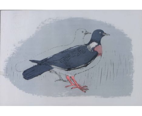 Elizabeth Frink (British, 1930-1993) Wood Pigeons, 1967, lithograph on paper, 43cm x 69cm Provenance: B.P. Oil Limited.