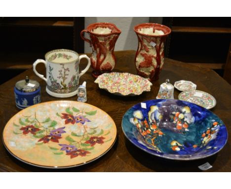 A collection of pierces to include a Royal Doulton charger 'Magnella', a Corona ware bowl with cherry-ripe decoration, a Roya