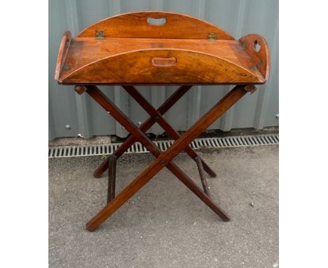 Vintage butlers tray with stand
