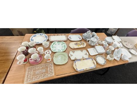 Selection of miscellaneous includes cups, saucers, tea pots etc