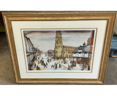 Signed framed print by K L Pittaway, number  75/200, Height 29 inches, width 37 inches