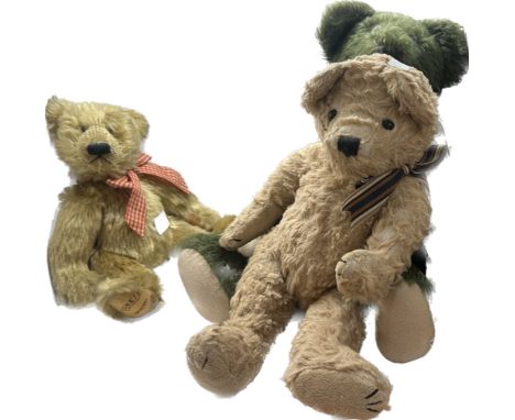 Three vintage bears 1 straw filled