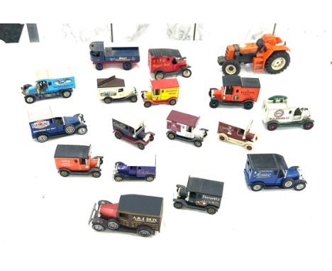 Selection of vintage advertising toy cars