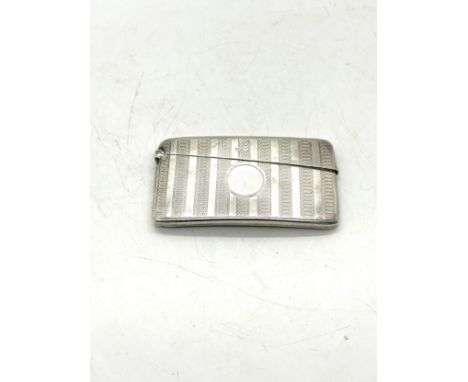 Antique sterling silver card case