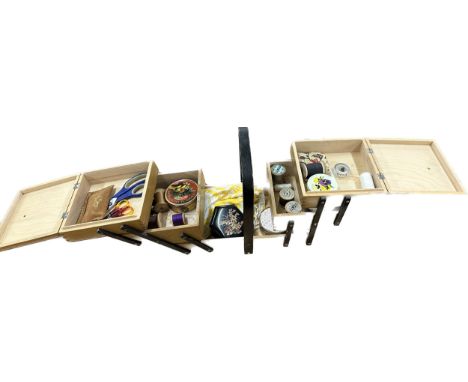 Vintage sewing box and contents