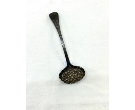 Vintage silver hallmarked Silver berry ladle total weight 49 grams